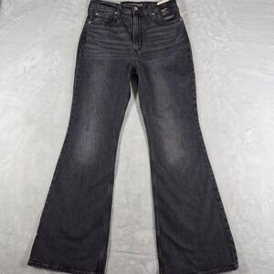 Levi's Premium‎ 70s High Flare Jeans Women's 29x32 Black Denim Wide Leg NWT